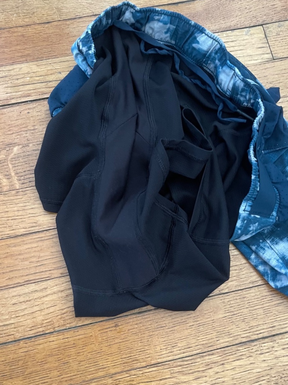 Lululemon Surge Short 4" Updated Out Of Mind Mini Bleached Indigo Starlight - Picture 8 of 10